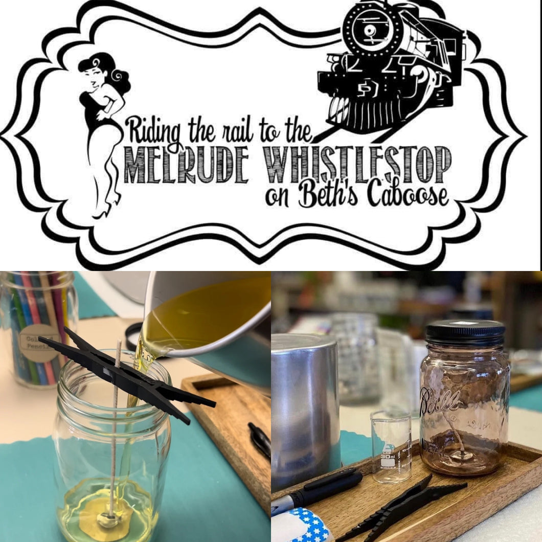 Galentine’s Day Candle Workshop at Melrude Whistle Stop